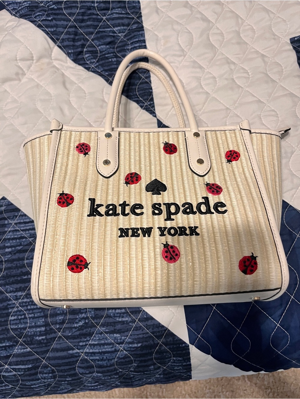 kate spade Tote with Red Ladybug Embroidery - Picture 3 of 11